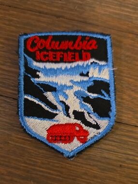 Columbia Icefield Patch - Red, Blue, Black & White